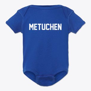 Metuchen New Jersey Classic Block Baby Onesie