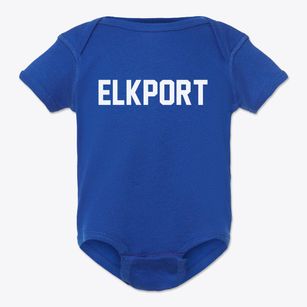 Elkport Iowa Classic Block Baby Onesie