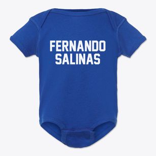 Fernando Salinas Texas Classic Block Baby Onesie