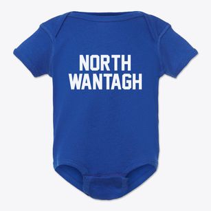 North Wantagh New York Classic Block Baby Onesie