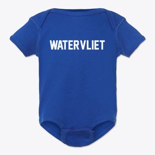 Watervliet New York Classic Block Baby Onesie