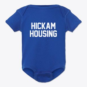 Hickam Housing Hawaii Classic Block Baby Onesie