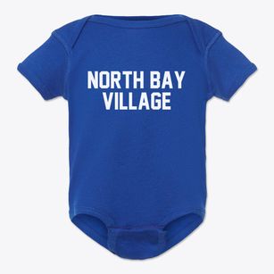 North Bay Village Florida Classic Block Baby Onesie