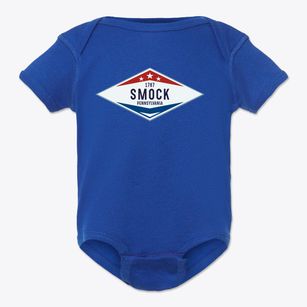 Smock Pennsylvania Diamond Star Baby Onesie