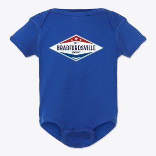 Bradfordsville Kentucky Diamond Star Baby Onesie