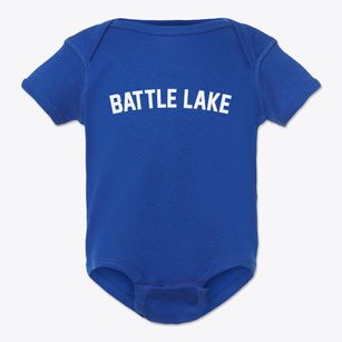 Battle Lake Minnesota Classic Curve Baby Onesie