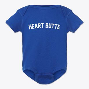 Heart Butte Montana Classic Curve Baby Onesie