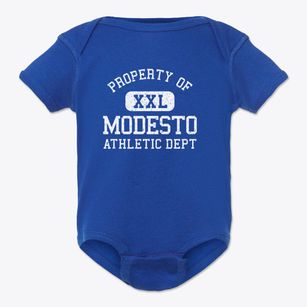 Modesto California Athletic Dept Baby Onesie