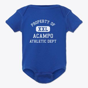 Acampo California Athletic Dept Baby Onesie