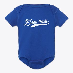 Estes Park Colorado Vintage Team Baby Onesie