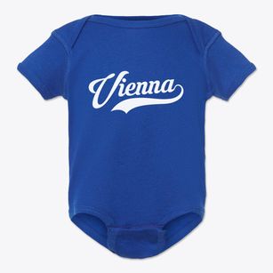 Vienna Georgia Vintage Team Baby Onesie