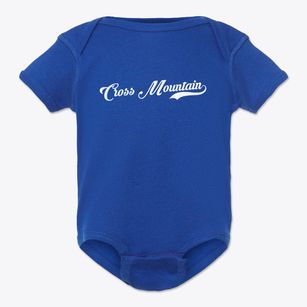 Cross Mountain Texas Vintage Team Baby Onesie