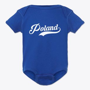 Poland New York Vintage Team Baby Onesie