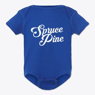 Spruce Pine North Carolina Vintage Team Baby Onesie