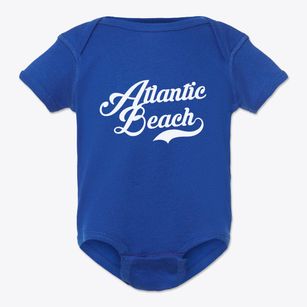 Atlantic Beach North Carolina Vintage Team Baby Onesie