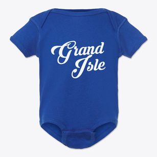 Grand Isle Louisiana Vintage Team Baby Onesie