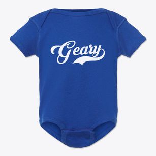 Geary Oklahoma Vintage Team Baby Onesie