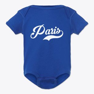 Paris Missouri Vintage Team Baby Onesie