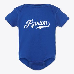 Ruston Washington Vintage Team Baby Onesie
