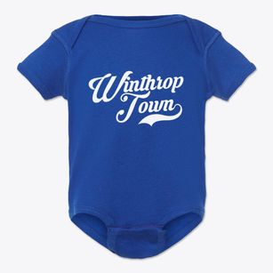 Winthrop Town Massachusetts Vintage Team Baby Onesie