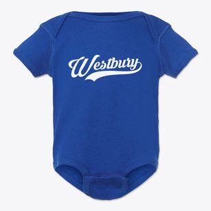 Westbury New York Vintage Team Baby Onesie