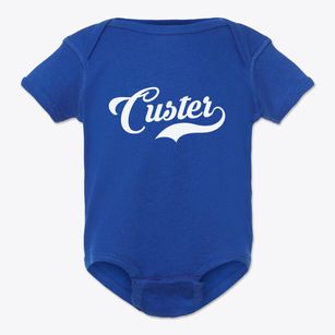 Custer Montana Vintage Team Baby Onesie