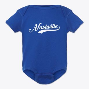 Nashville Kansas Vintage Team Baby Onesie