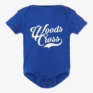Woods Cross Utah Vintage Team Baby Onesie