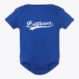 Bellflower California Vintage Team Baby Onesie
