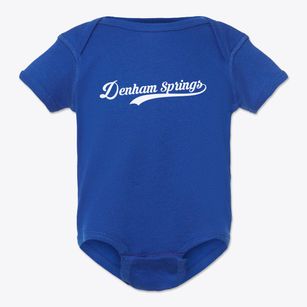 Denham Springs Louisiana Vintage Team Baby Onesie