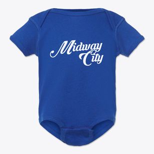 Midway City California Vintage Team Baby Onesie