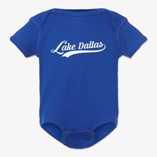 Lake Dallas Texas Vintage Team Baby Onesie