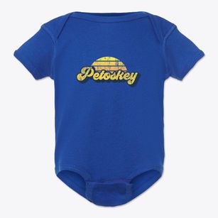 Petoskey Michigan Sublime Sunset Baby Onesie