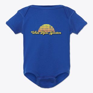 White River Junction Vermont Sublime Sunset Baby Onesie