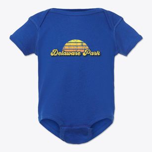 Delaware Park New Jersey Sublime Sunset Baby Onesie