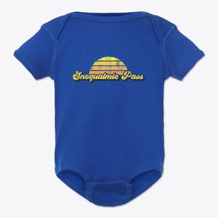 Snoqualmie Pass Washington Sublime Sunset Baby Onesie