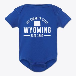  Wyoming Motto Baby Onesie