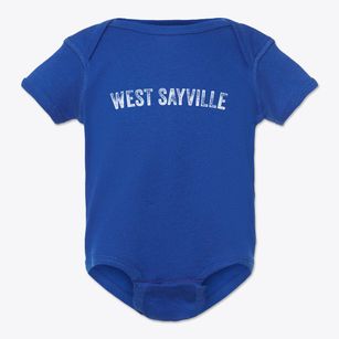 West Sayville New York Timeless Retro Baby Onesie