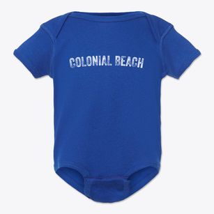 Colonial Beach Virginia Timeless Retro Baby Onesie