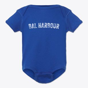 Bal Harbour Florida Timeless Retro Baby Onesie