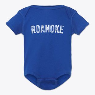 Roanoke Illinois Timeless Retro Baby Onesie