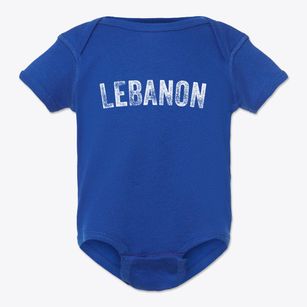 Lebanon Wisconsin Timeless Retro Baby Onesie
