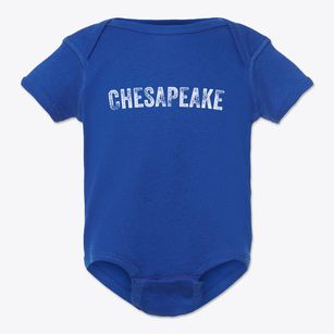 Chesapeake West Virginia Timeless Retro Baby Onesie
