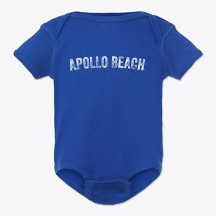 Apollo Beach Florida Timeless Retro Baby Onesie
