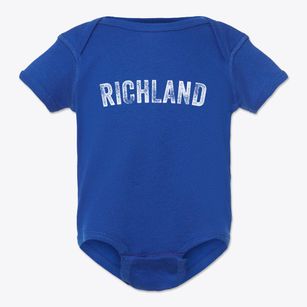 Richland Texas Timeless Retro Baby Onesie
