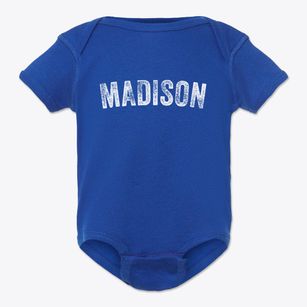 Madison New Jersey Timeless Retro Baby Onesie
