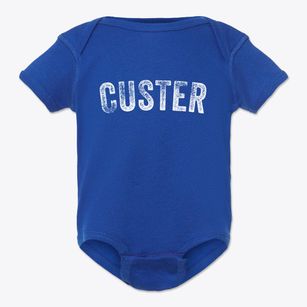 Custer Montana Timeless Retro Baby Onesie