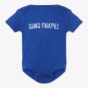 Sims Chapel Alabama Timeless Retro Baby Onesie