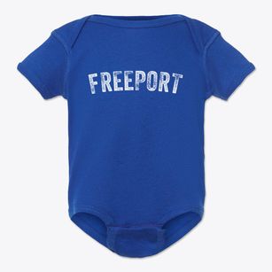 Freeport Kansas Timeless Retro Baby Onesie