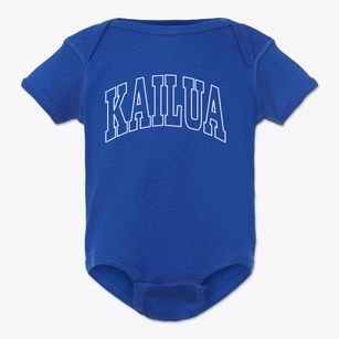 Kailua Hawaii Trendy Block Baby Onesie